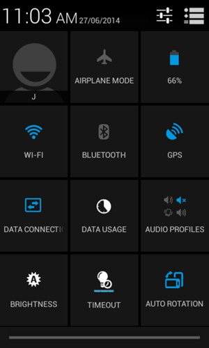 Select BRIGHTNESS