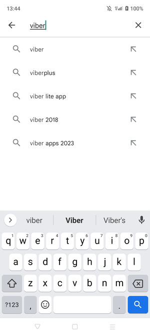 Enter the app name and select Search