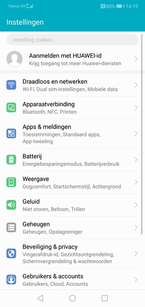 Selecteer Draadloos en netwerken