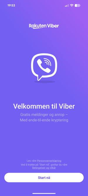 Applikasjonen er klar til bruk