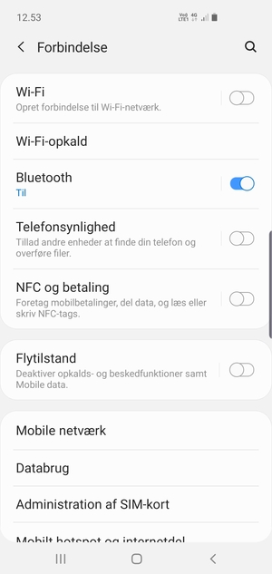 Vælg Mobile netværk