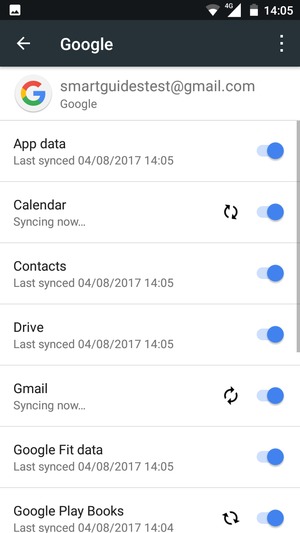 Your contacts from Google will now be synced to your phone