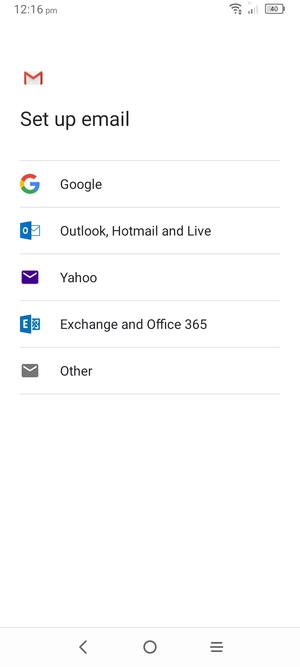 Select Outlook, Hotmail and Live