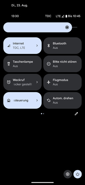 Stellen Sie die Helligkeit auf das erforderliche Niveau