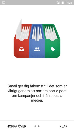 Välj KLAR