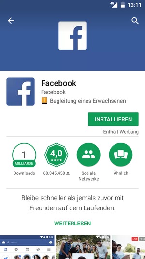 Wählen Sie INSTALLIEREN