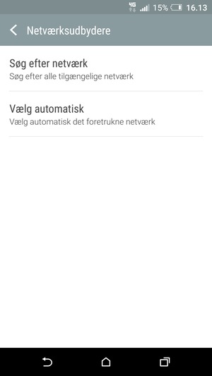 Vælg Søg efter netværk