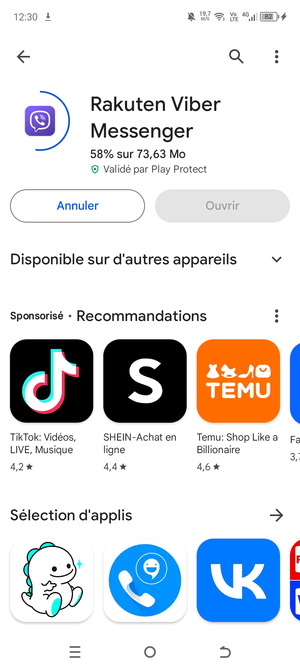 Veuillez attendre la fin de la procédure d'installation