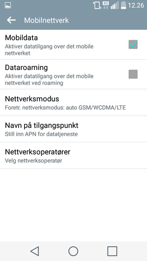 Velg Navn på tilgangspunkt