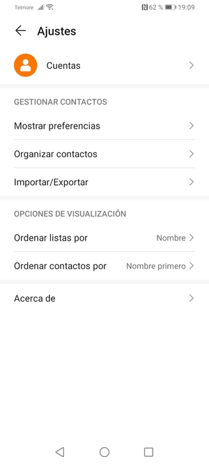 Seleccione Importar/Exportar