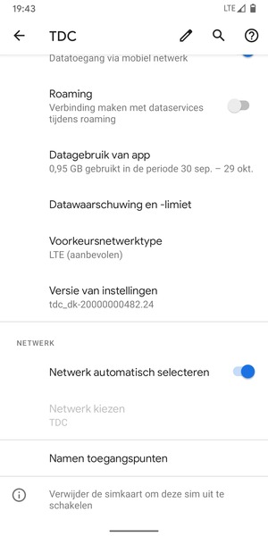 Selecteer Namen toegangspunten