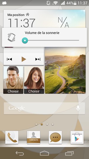 Appuyez une fois de plus pour passer en mode vibreur, qui est approuvé par une courte vibration