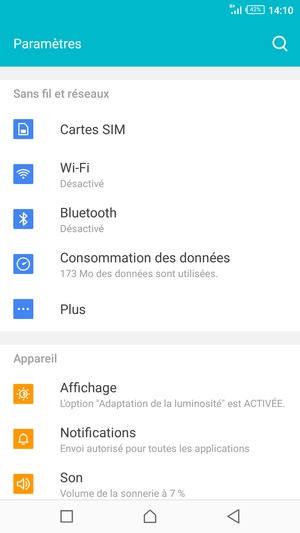 Sélectionnez Wi-Fi