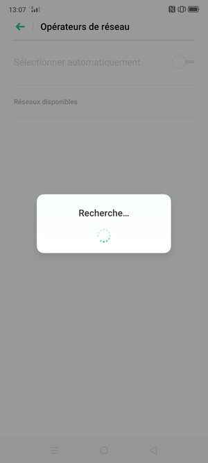Veuillez attendre la fin de la recherche