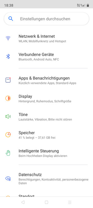Wählen Sie Netzwerk & Internet