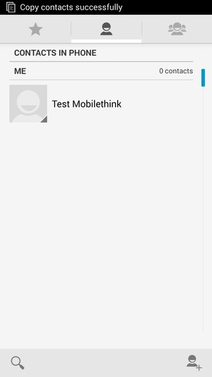 Your contacts will be saved to your Google account and saved to your phone the next time Google is synced.