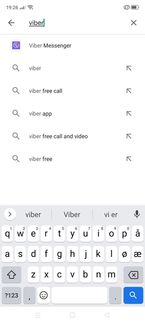 Skriv inn applikasjonsnavnet og velg Søk