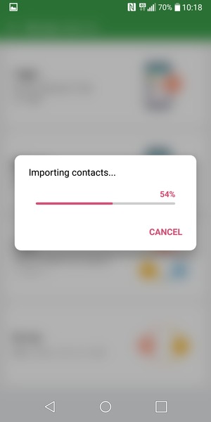 Your contacts will be saved to your Google account and saved to your phone the next time Google is synced.