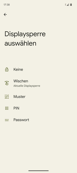 Wählen Sie Muster