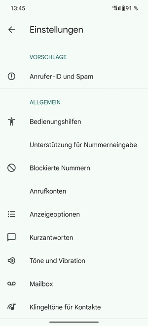 Wählen Sie Mailbox