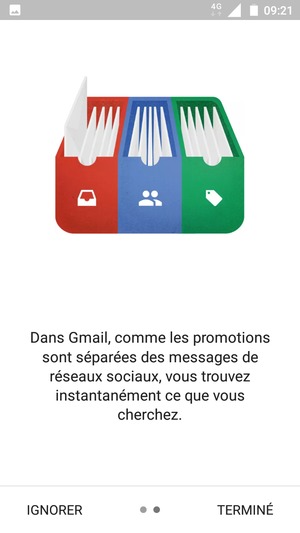 Sélectionnez TERMINÉ