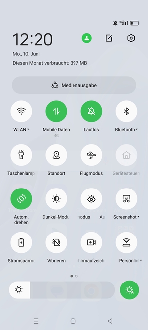 Schalten Sie Stromsparmodus ein