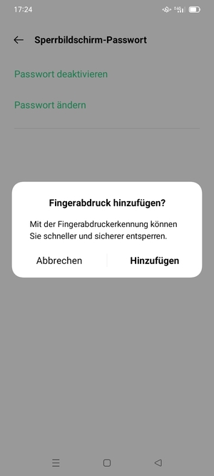 Wählen Sie die gewünschte Option