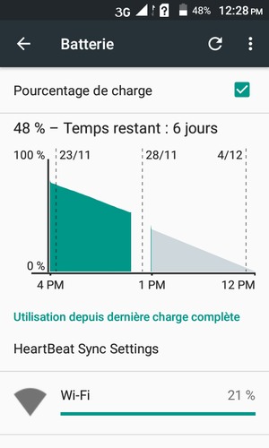 Sélectionnez le bouton du Menu