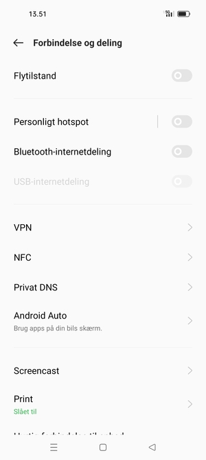 Vælg Personligt hotspot