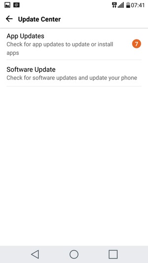 Select Software Update