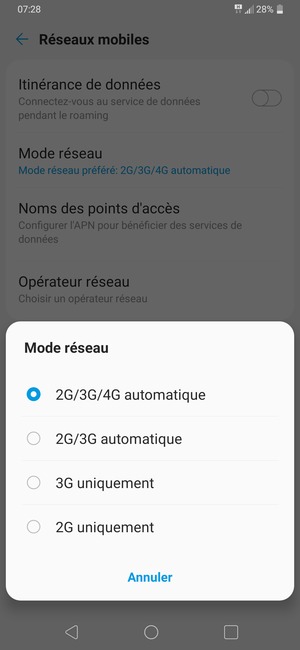 Sélectionnez votre option préférée