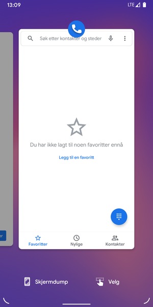 Dra apper opp for å lukke dem