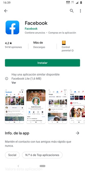 Seleccione Instalar