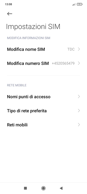 Seleziona Reti mobili