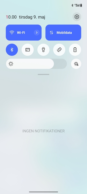 Aktiver topmenuen igen