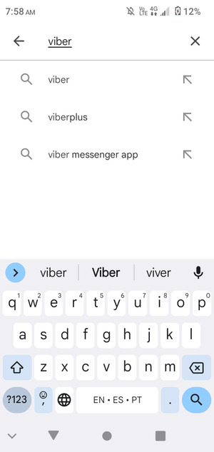 Enter the app name and select Search
