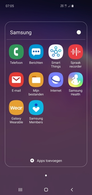 Selecteer E-mail