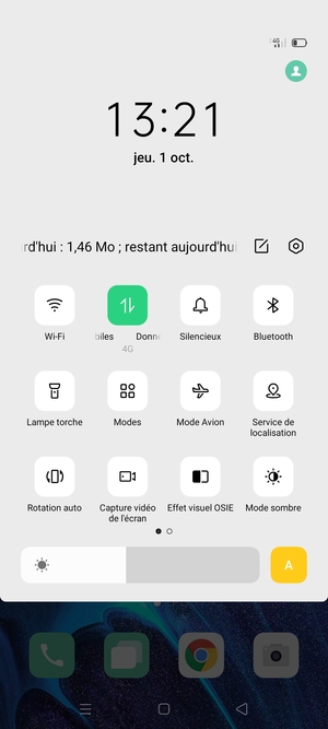 Faites glisser vers la gauche