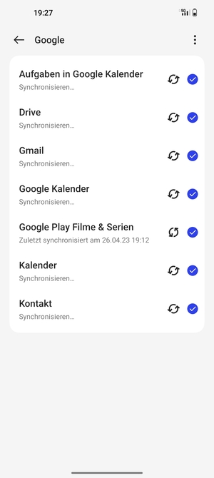 Ihre Kontakte von Google werden nun auf Ihr Handy synchronisiert