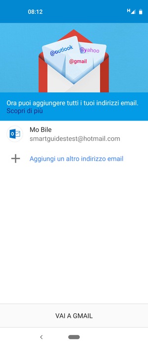Seleziona VAI A GMAIL