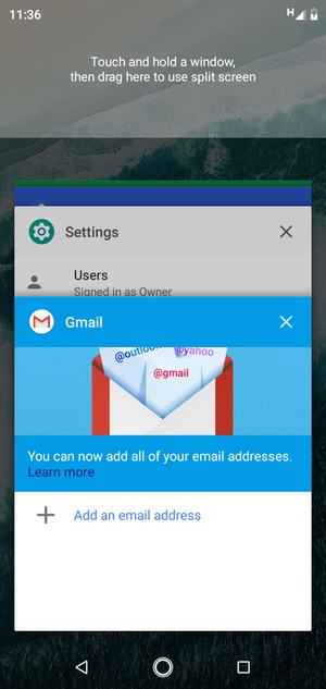 Swipe apps to the right to close them
