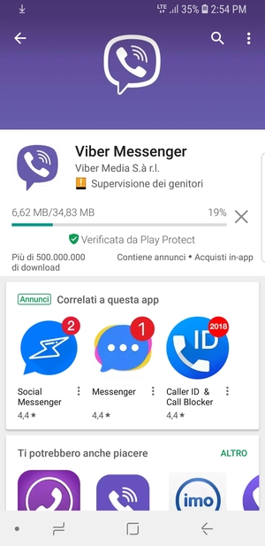 Attendi il completamento del processo di installazione