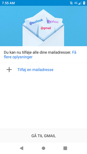 Vælg Tilføj en mailadresse