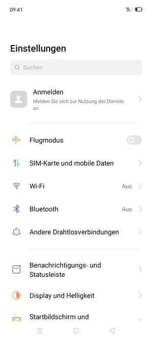 Wählen Sie SIM-Karte und mobile Daten
