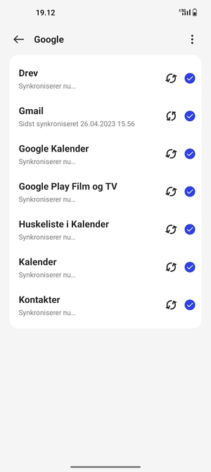 Dine kontakter fra Google vil nu blive synkroniseret til din telefon