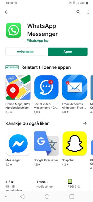 Velg Åpne