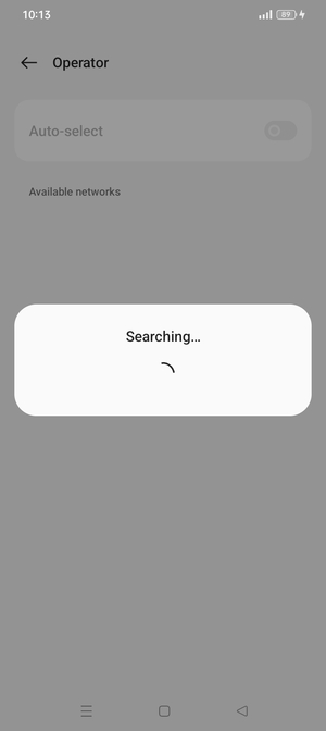 Wait for the search to finish