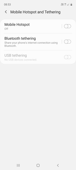 Select Mobile Hotspot