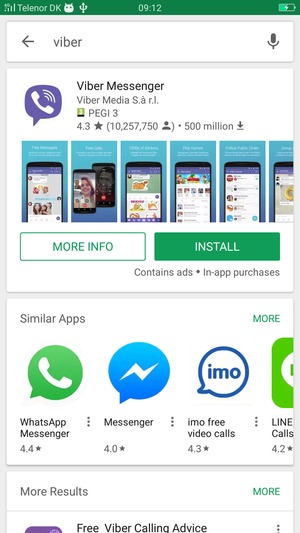 Select the app