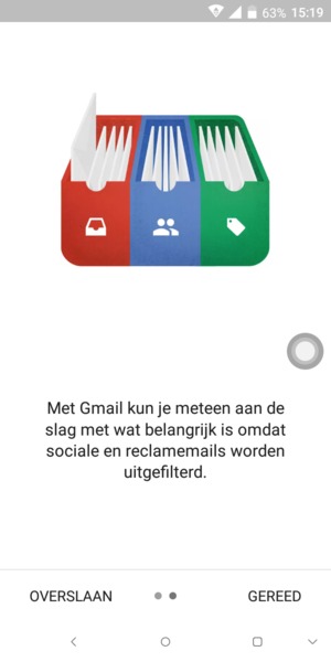 Selecteer GEREED